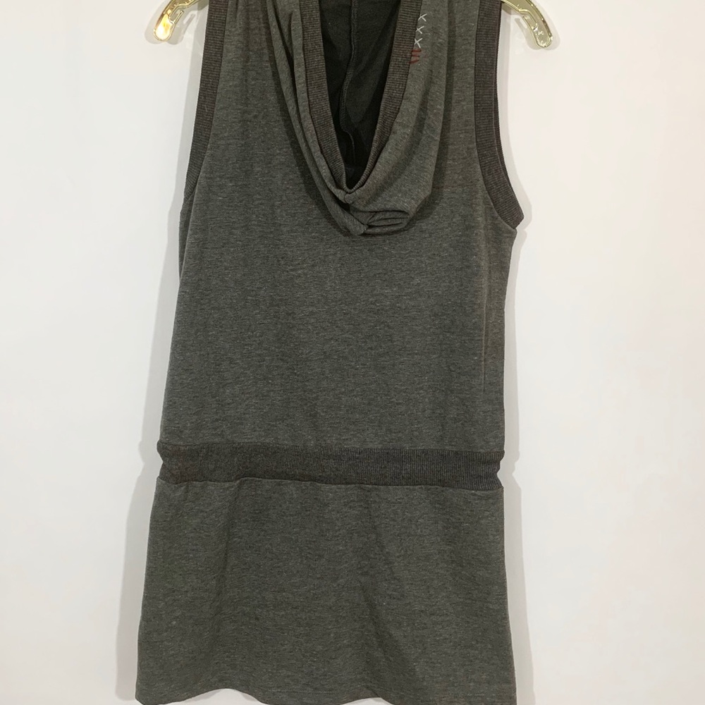 Lulumari Gray Hoodie Top Tunic Size Large - Picture 5 of 6